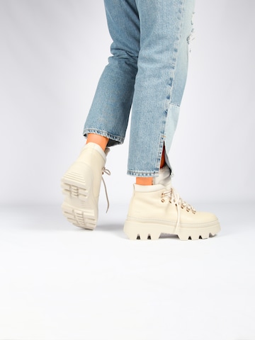 Bottines à lacets 'Saga AL405' BLACKSTONE en beige