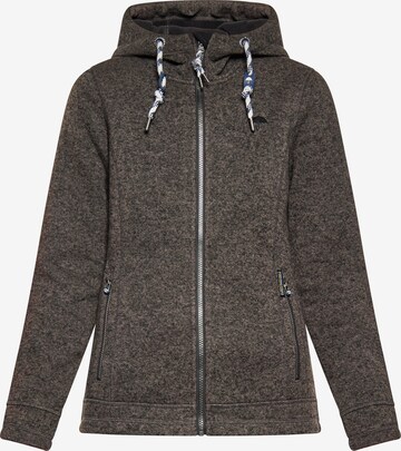 Schmuddelwedda Fleece Jacket in Grey: front