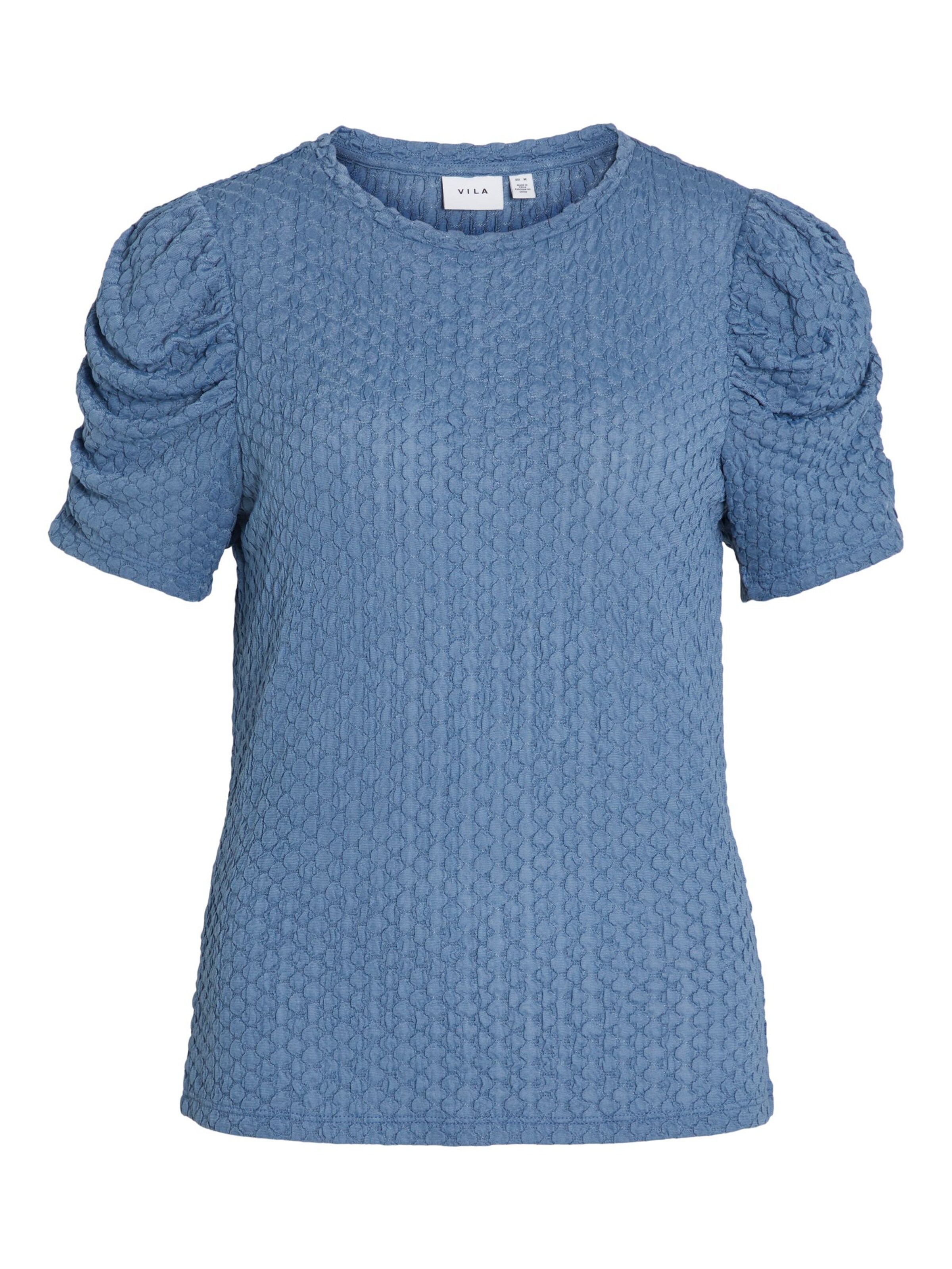 VILA Blouse 'VIAnine' in Blue: front