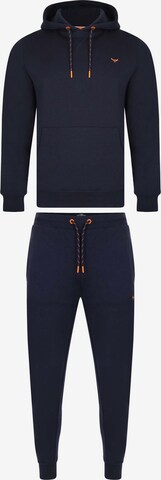 Threadbare Sweatsuit in Blue: front