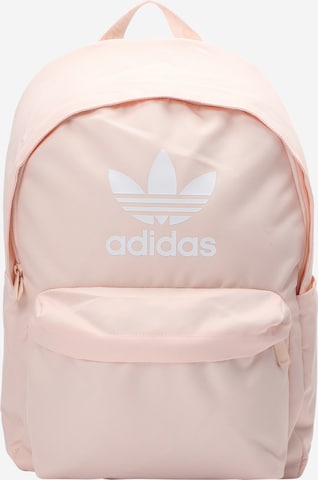 ADIDAS ORIGINALS Backpack 'Adicolor' in Pink: front