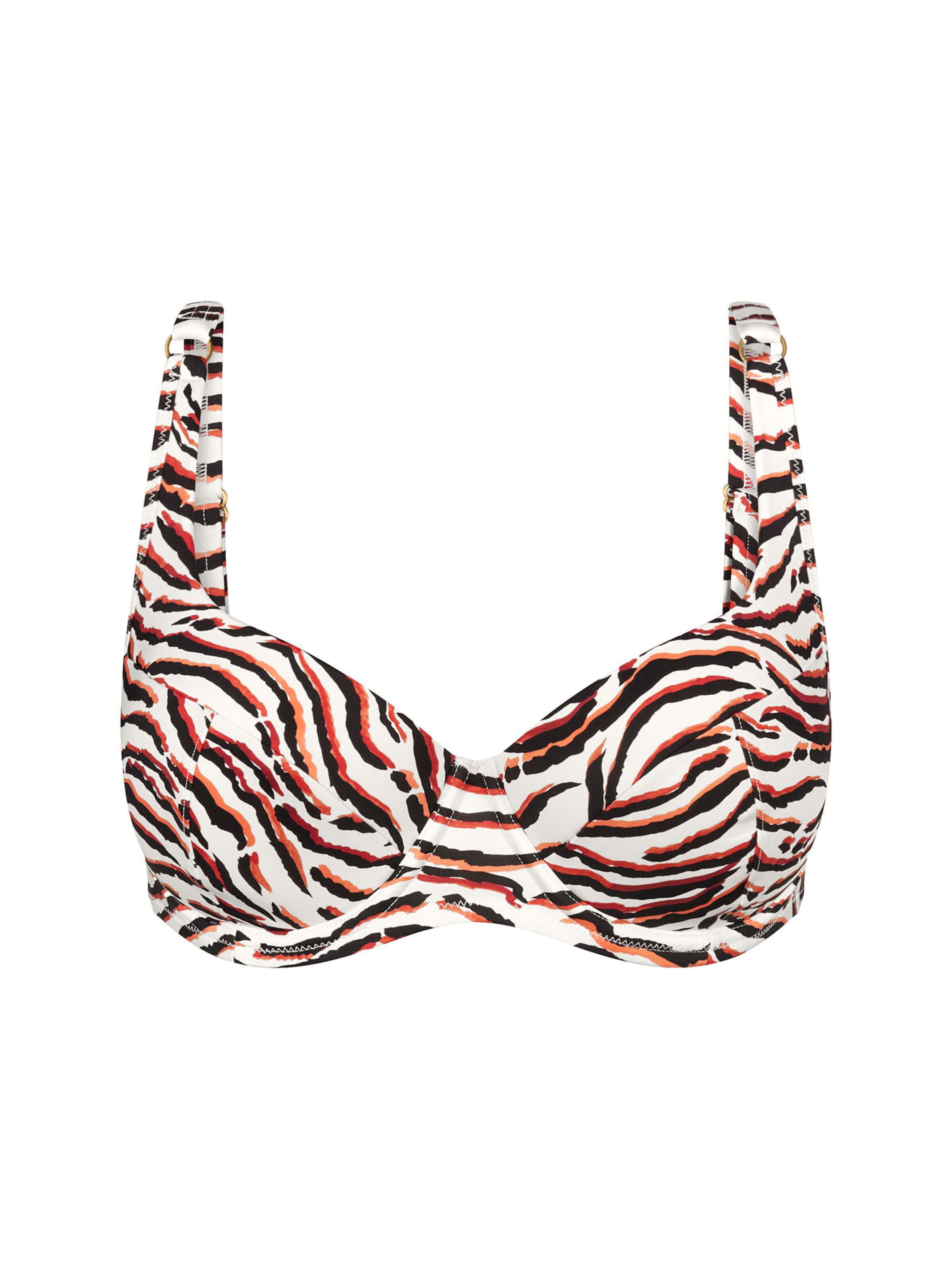 TRIUMPH Bustier Bügel-Bikini-Top ' Red Label Summer Wild ' in Beige: Vorderseite