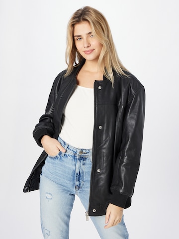 River Island Winter jacket in Black: front