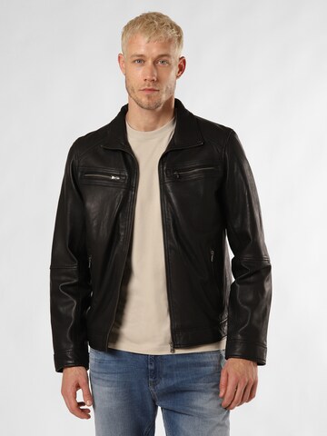 Nils Sundström Between-Season Jacket 'Marc' in Black: front