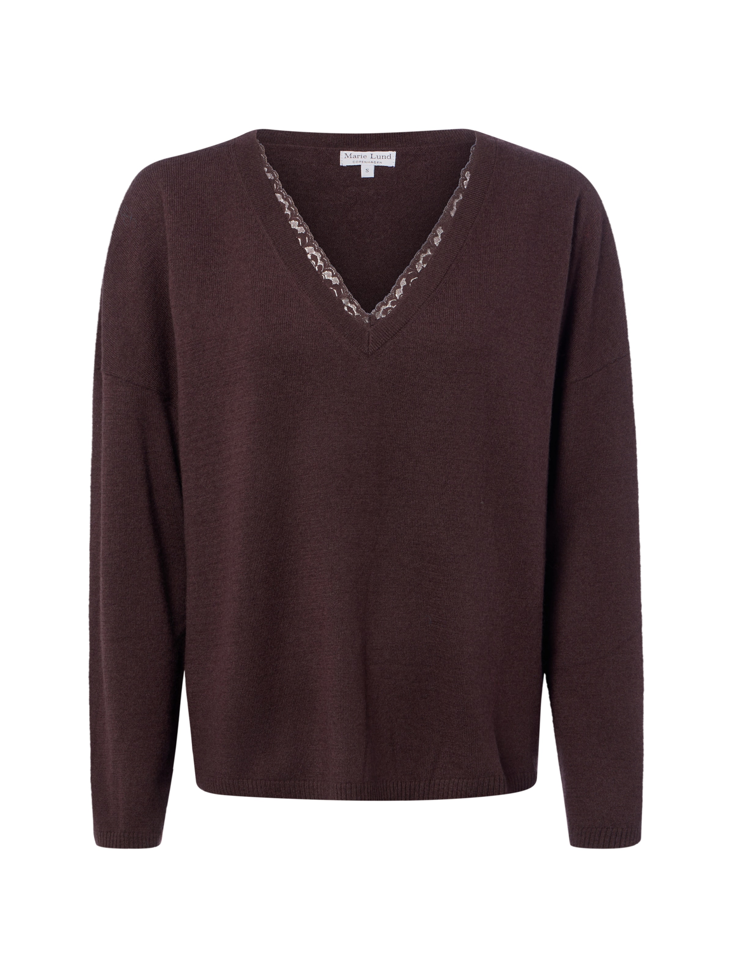 Pull-over Marie Lund en marron : devant