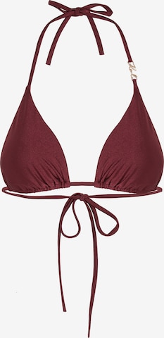Karl Lagerfeld Kolmio Bikinitoppi värissä punainen: etupuoli