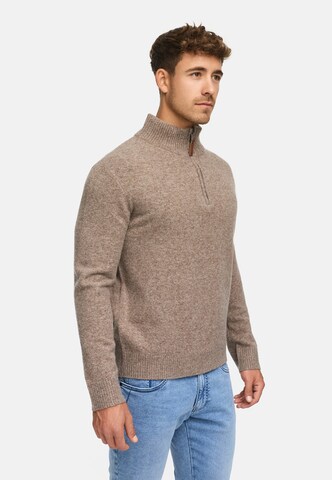 INDICODE JEANS Sweater 'INTrax' in Brown
