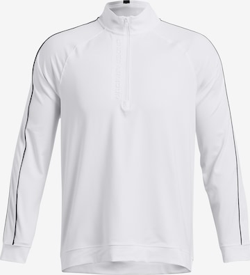 UNDER ARMOUR Athletic Sweatshirt in White: front