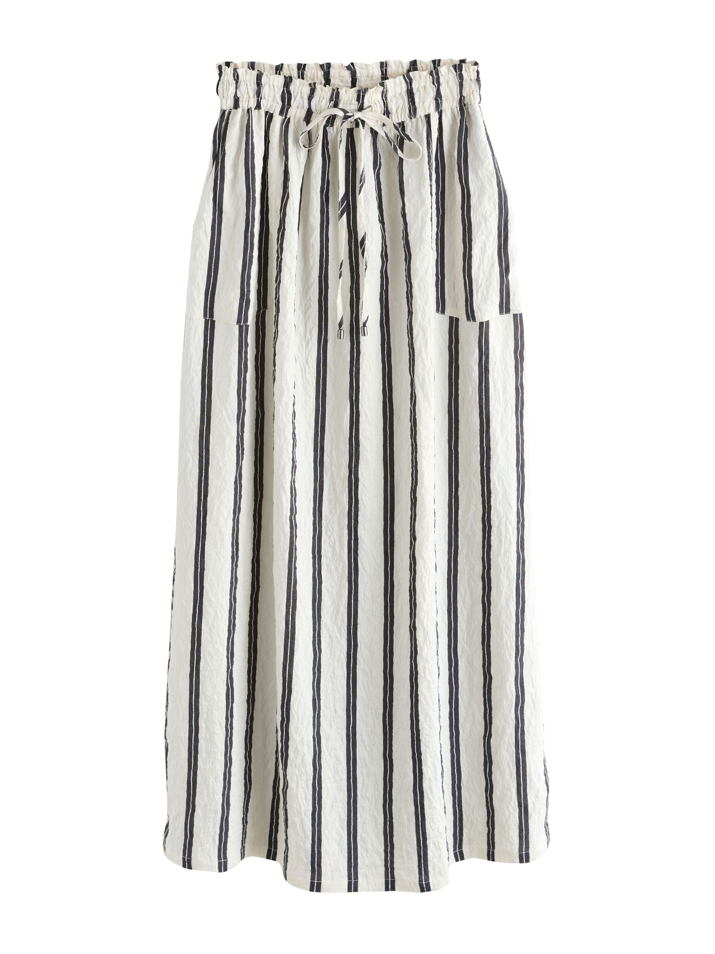 Next Jupe en écru / bleu marine, Vue avec produit