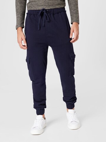 Key Largo Tapered Cargobroek 'RESULT' in Blauw: voorkant