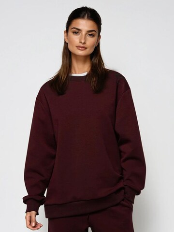 Sweat-shirt Eoselio en rouge : devant