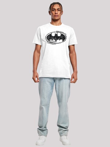 T-Shirt 'Batman' F4NT4STIC en blanc