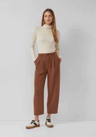 Loosefit Pantalon à pince s.Oliver en marron