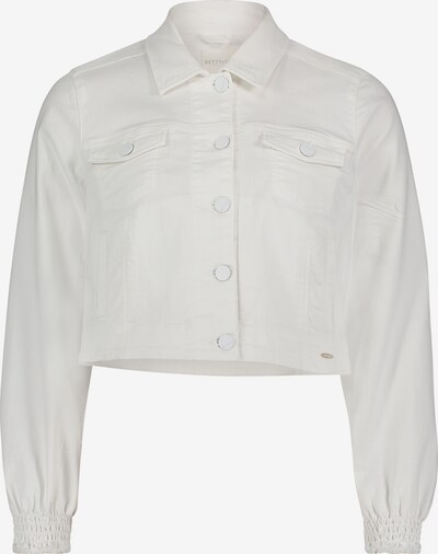 Betty & Co Jeansjacke mit Raffung in weiß, Produktansicht