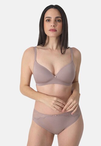 Soutien-gorge sassa en marron : devant