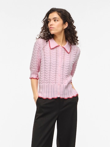 VILA Gebreid vest 'VIZinnia' in Roze: voorkant