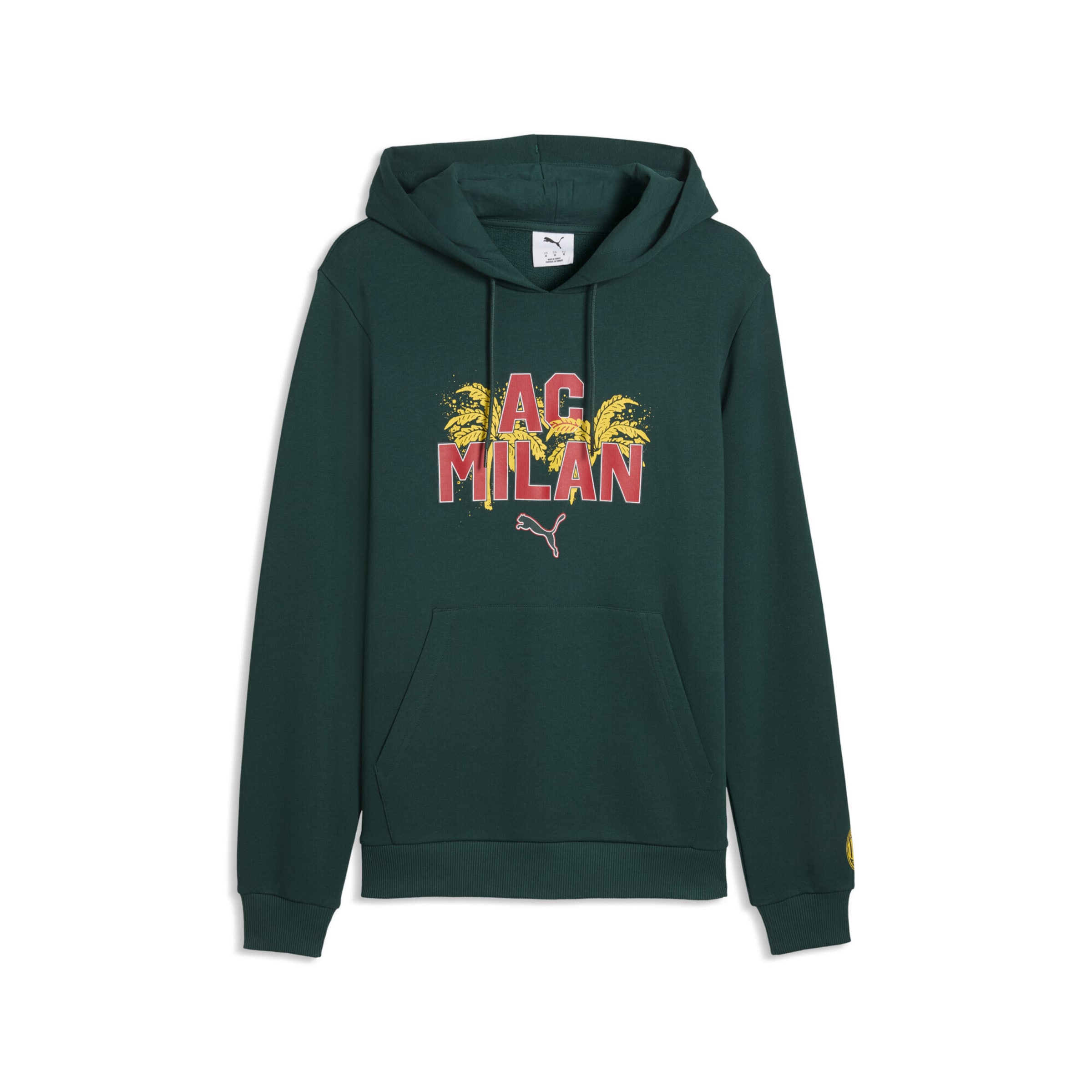 PUMA Sportsweatshirt 'AC Milan' in Grün: Vorderseite