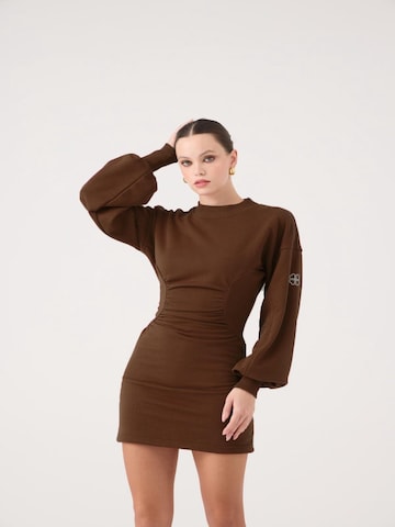 HOLLY LOLLY Dress in Brown: front