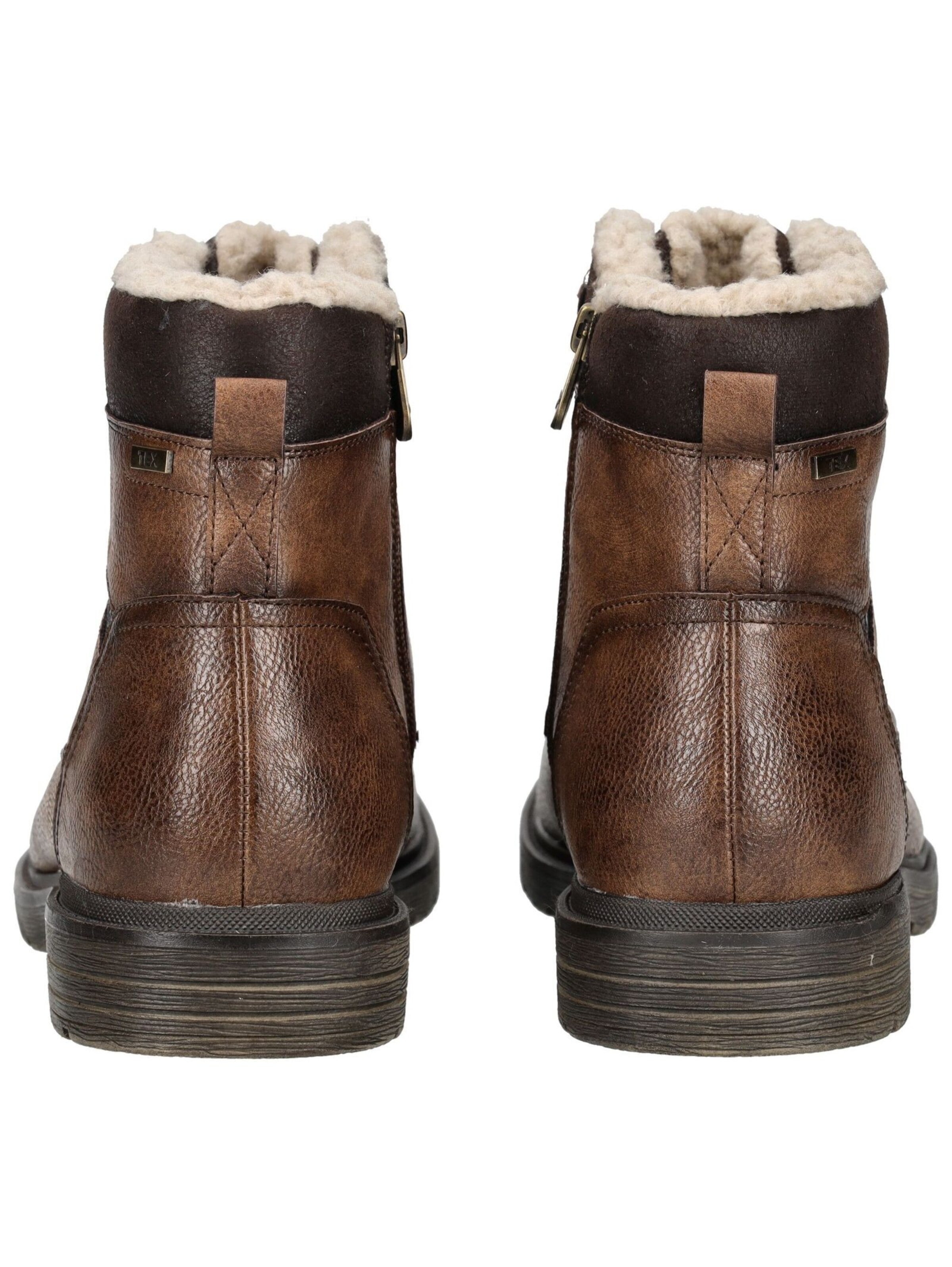 TOM TAILOR Lace-Up Boots in Brown