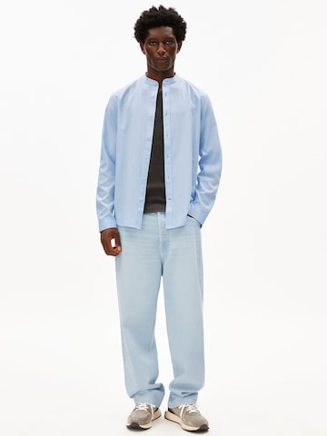 ARMEDANGELS Regular fit Button Up Shirt in Blue