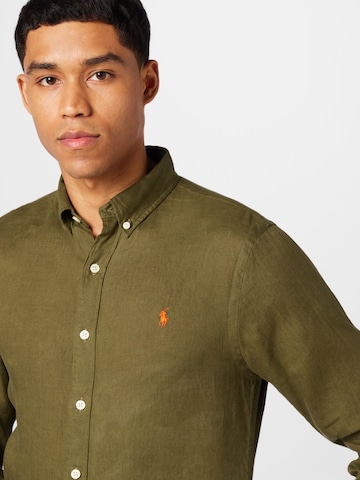 žalia Polo Ralph Lauren Priglundantis modelis Marškiniai
