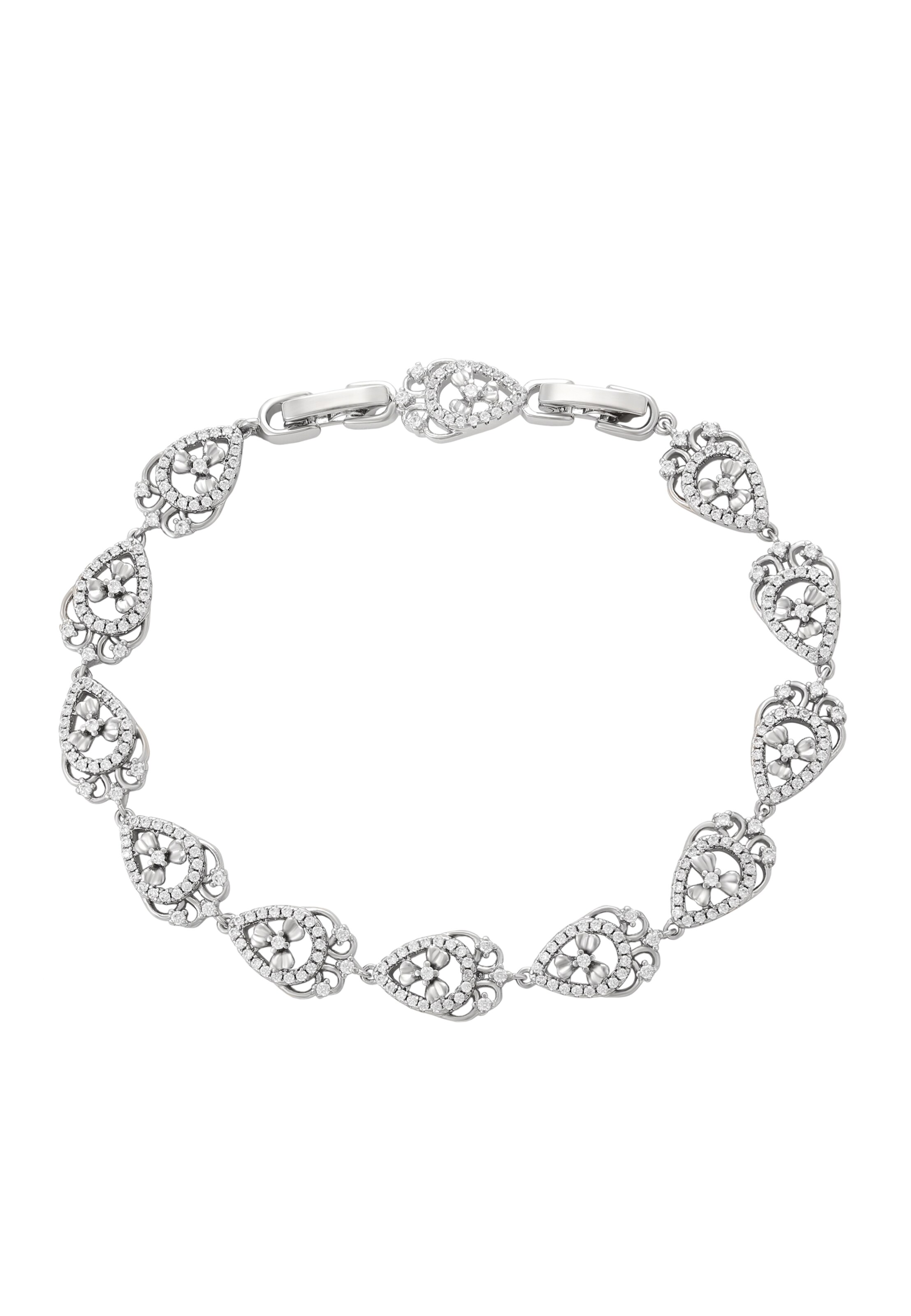 Gaya Bracelet en argent / transparent, Vue avec produit