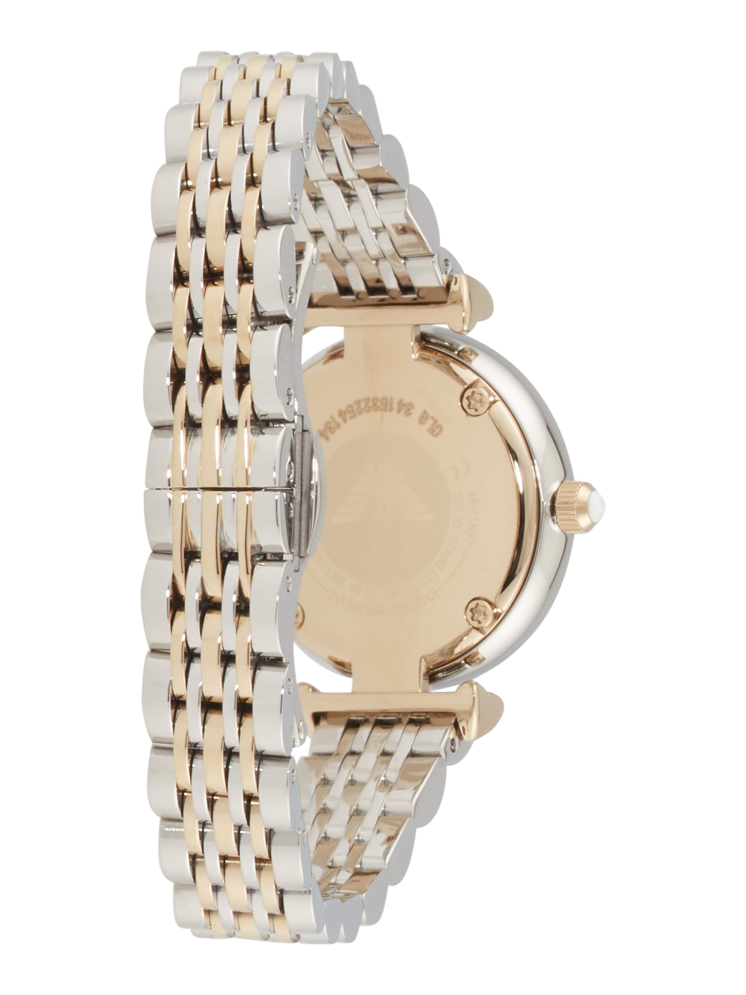 Ceas analogic de la Emporio Armani pe argintiu