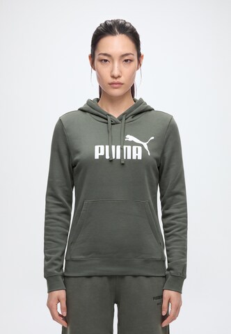 PUMA Sports sweatshirt 'ESS No. 1' in Green: front