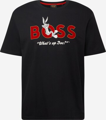Maglietta 'Bun' di BOSS Black in nero: frontale