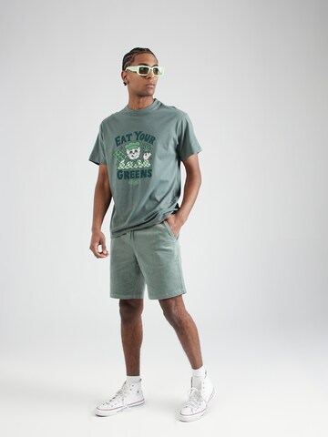 Iriedaily - Camisa 'Eat Greens' em verde