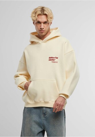 Sweat-shirt 'Leisure Club' Another Cotton Lab en beige : devant