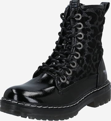 MUSTANG Lace-up bootie in Black: front