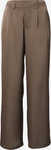 OBJECT - regular Pantalón plisado 'OBJCHILLI' en marrón: frente