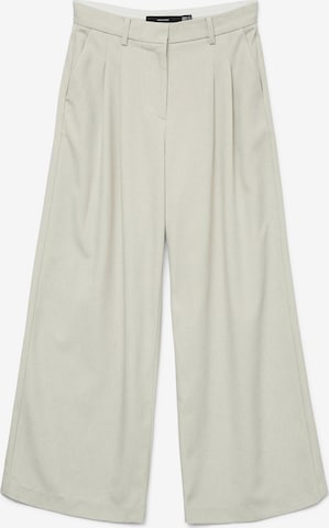 smėlio VERO MODA Plačios klešnės Klostuotos kelnės 'VMMikela': priekis