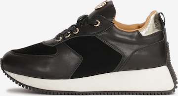 Sneaker bassa di Kazar in nero: frontale