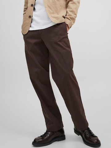 JACK & JONES Regular Chinohose in Braun: predná strana