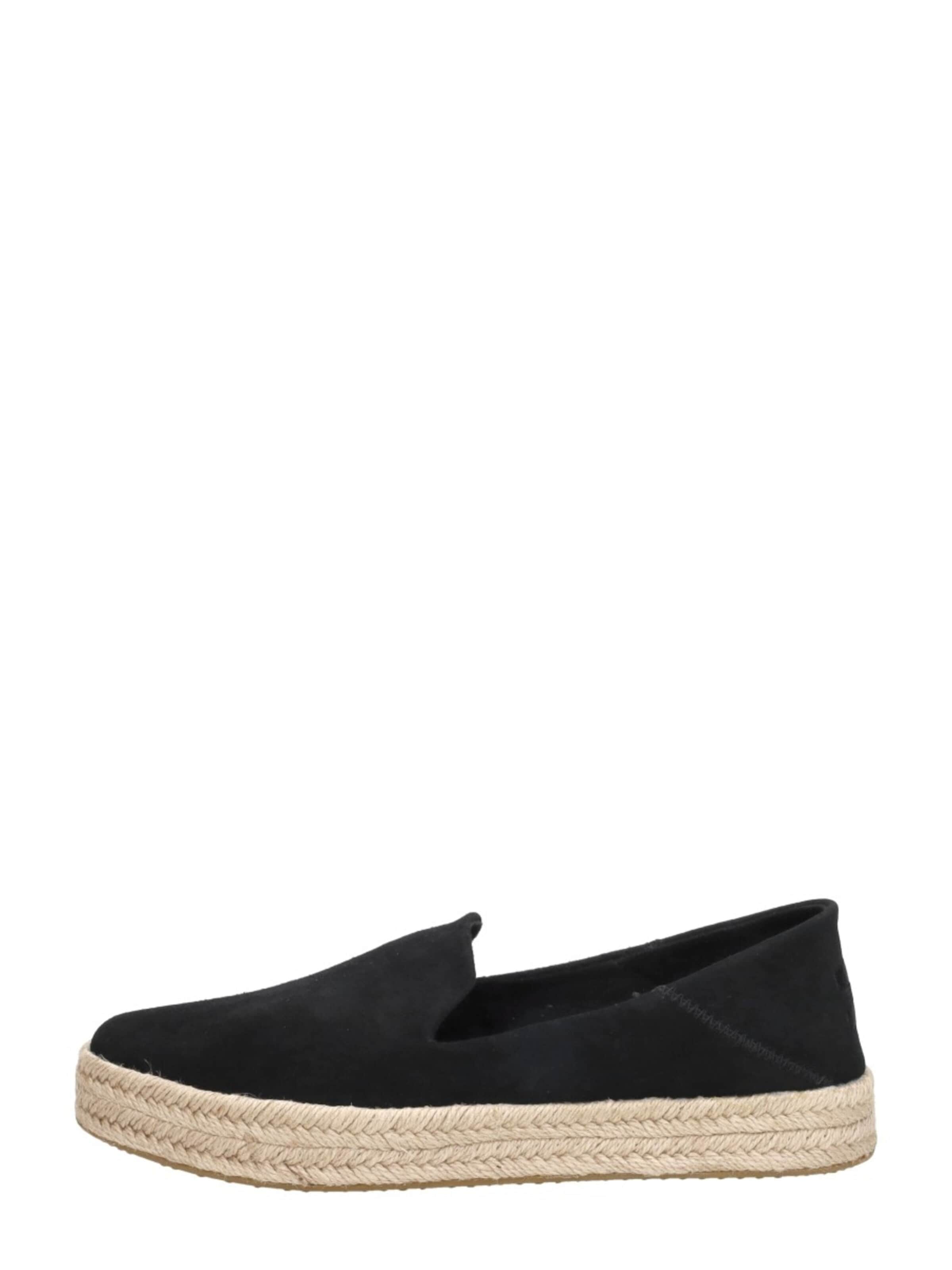 TOMS Slip-ons 'Carolina' in Black: front