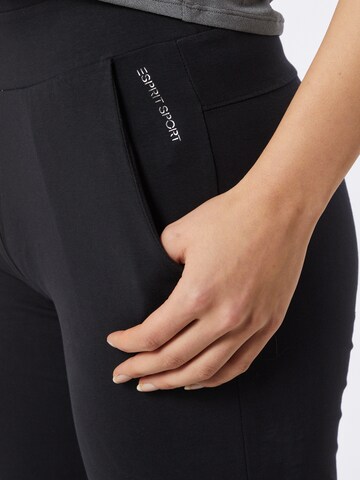 Loosefit Pantalon de sport ESPRIT en noir