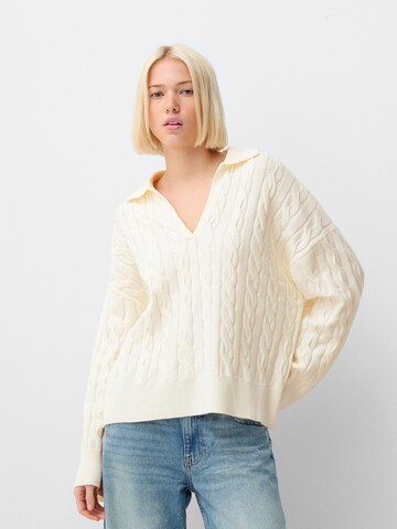 Pullover di Bershka in beige: frontale