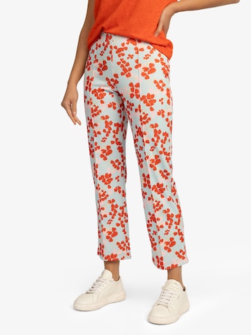 APART Slim fit Pleated Pants in Orange: front