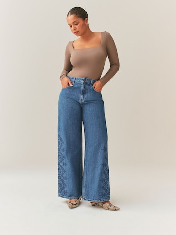 Wide Leg Jean Next en bleu