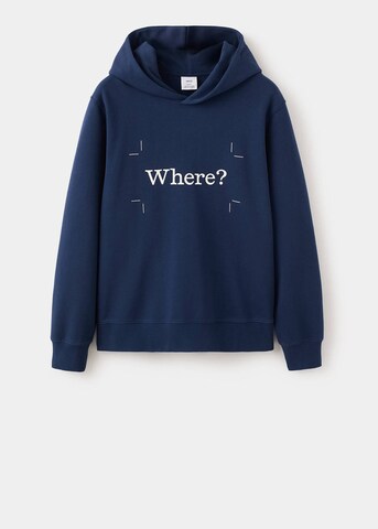 MANGO MAN Sweatshirt 'Fanbon1' in Blue