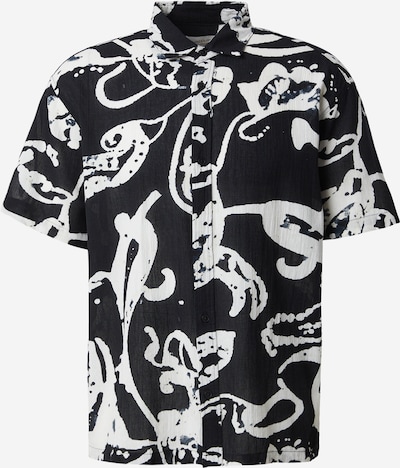 JACK & JONES Paita 'JORMONTAUK' värissä musta / valkoinen, Tuotenäkymä