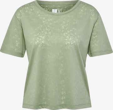 Hummel Shirt 'TE LIGHT BURNOUT' in Green: front