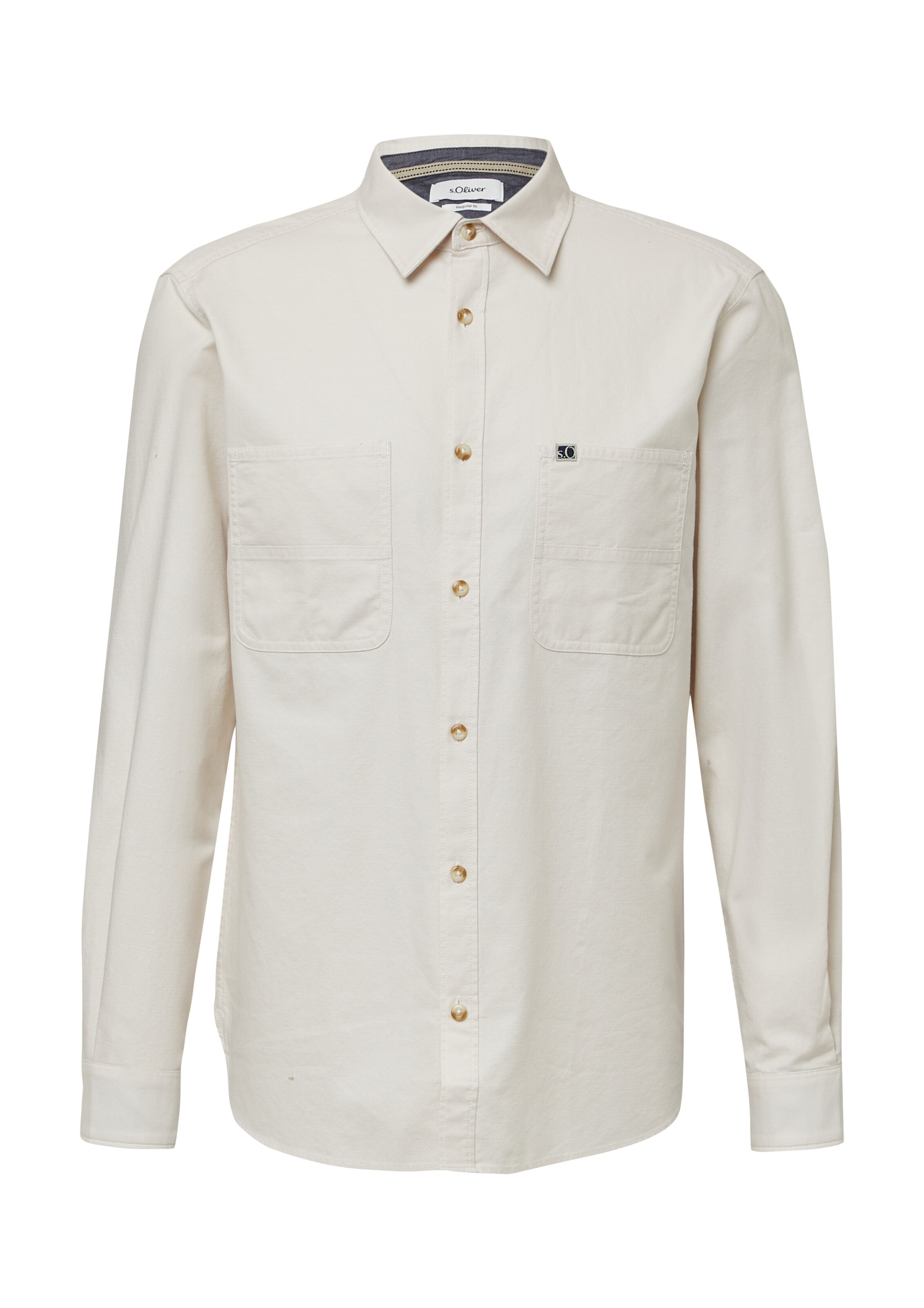 s.Oliver Button Up Shirt in Cream, Item view
