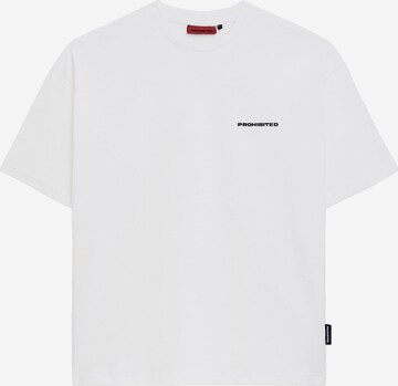 Prohibited T-Shirt in Weiß: predná strana