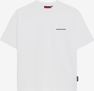 Prohibited T-shirt i vit: framsida