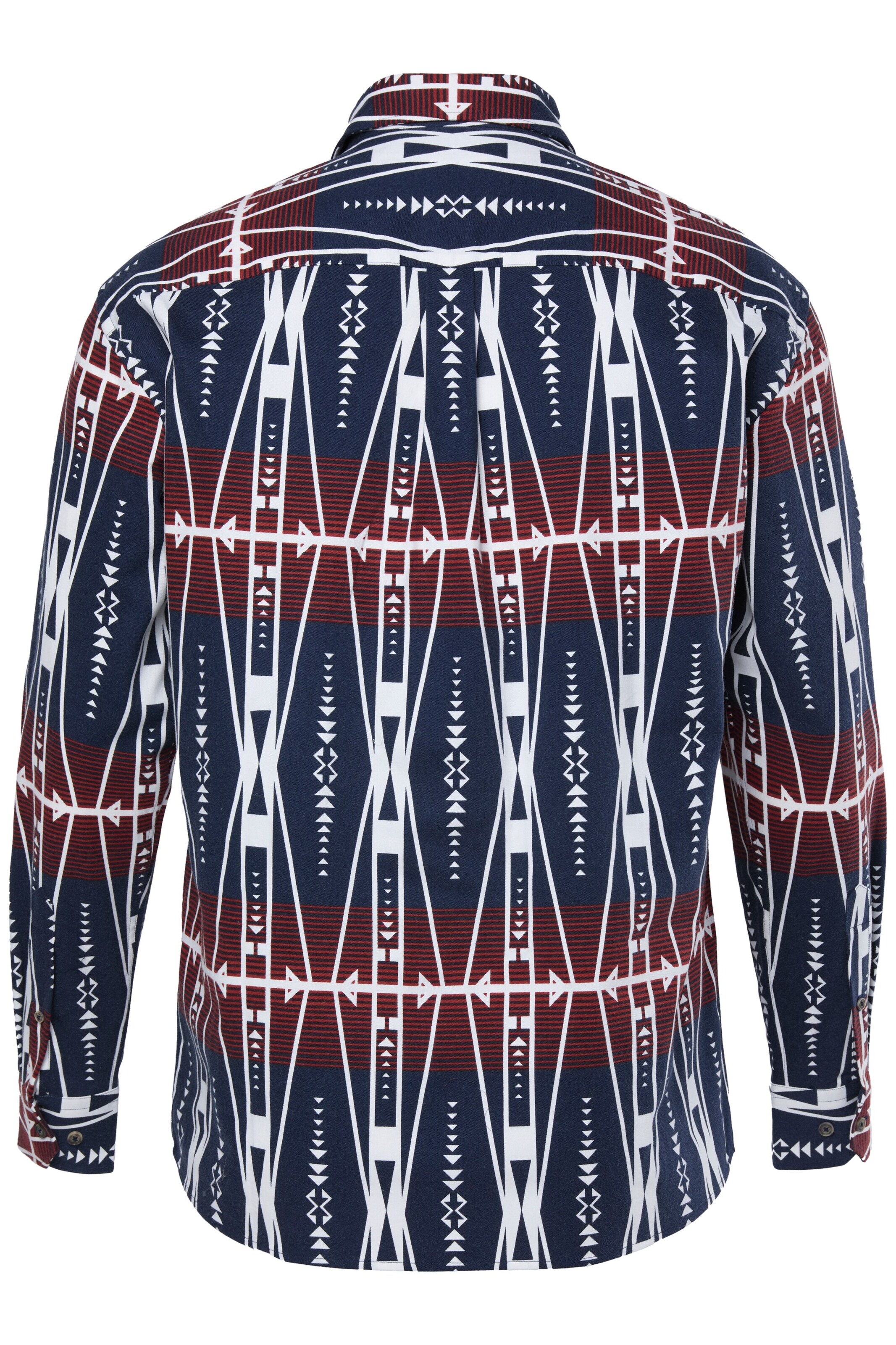 Men Plus Comfort fit Button Up Shirt in Blue