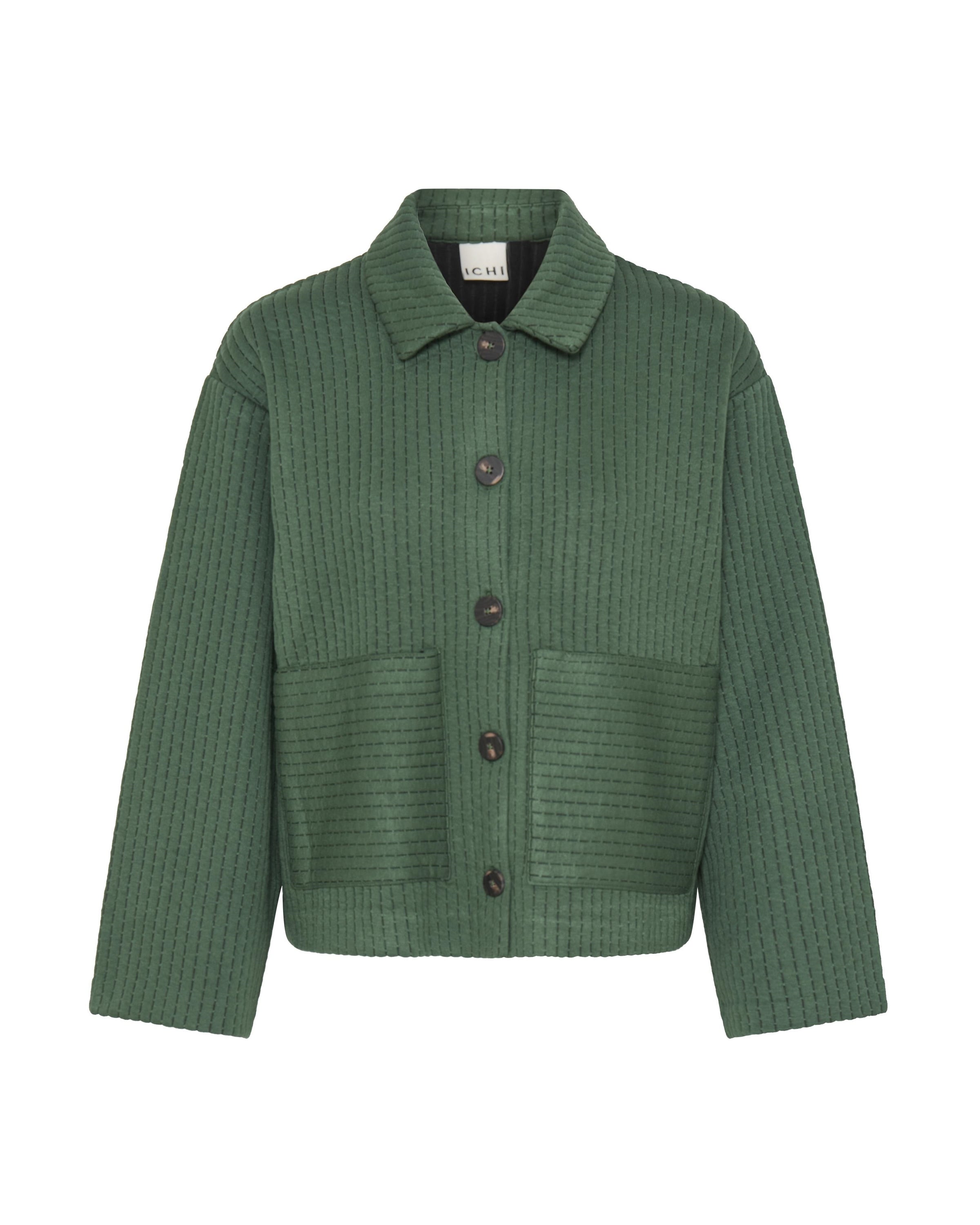 Veste mi-saison 'KATE' ICHI en vert : devant