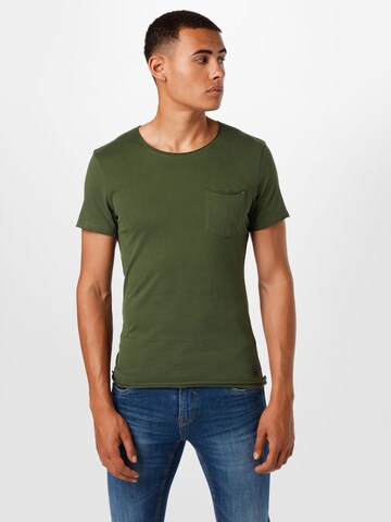 BLEND - Camiseta 'Noel' en verde: frente